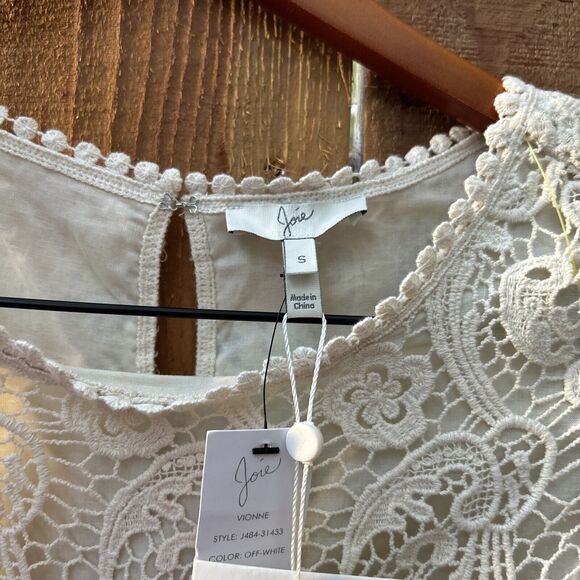 JOIE VIONNE CROCHET LACE Cream DRESS NWT Size Small MSRP $198 - Picture 14 of 16